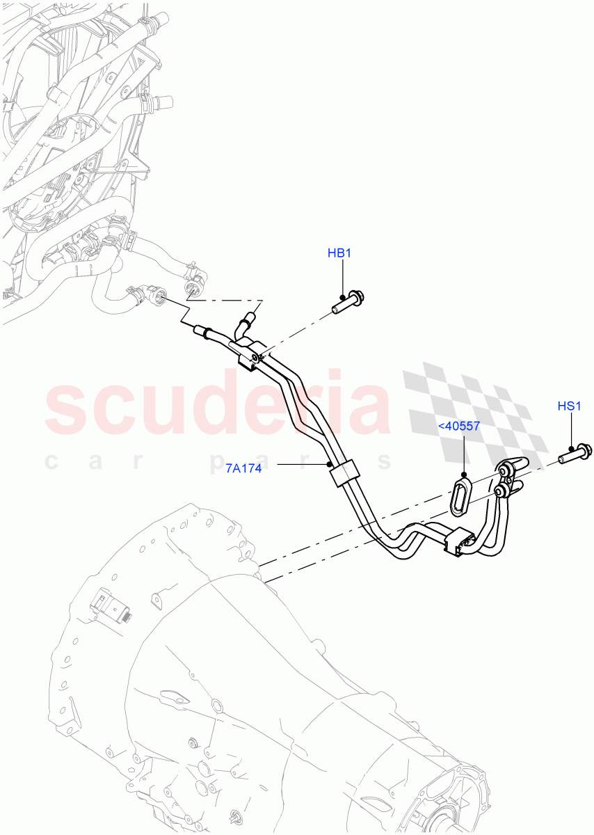 Hybrid Drive Cooling System(3.0 V6 Diesel Electric Hybrid Eng,8 Speed Auto Trans ZF 8HP70 HEV 4WD,3.0 V6 D Gen2 Mono Turbo,3.0 V6 D Gen2 Twin Turbo)((V)FROMFA000001) of Land Rover Land Rover Range Rover Sport (2014+) [2.0 Turbo Petrol GTDI]