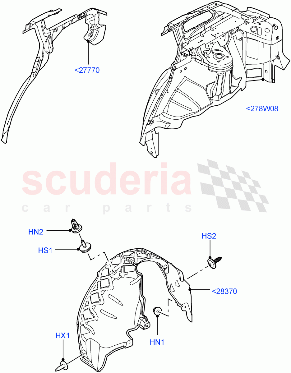 Side Panels - Inner(Rear)(Changsu (China))((V)FROMEG000001) of Land Rover Land Rover Range Rover Evoque (2012-2018) [2.0 Turbo Petrol AJ200P]