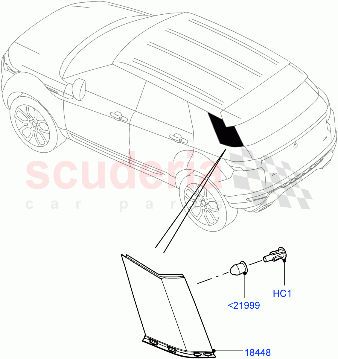 Luggage Compartment Door(Finishers)(Itatiaia (Brazil))((V)FROMGT000001) of Land Rover Land Rover Range Rover Evoque (2012-2018) [2.0 Turbo Petrol AJ200P]