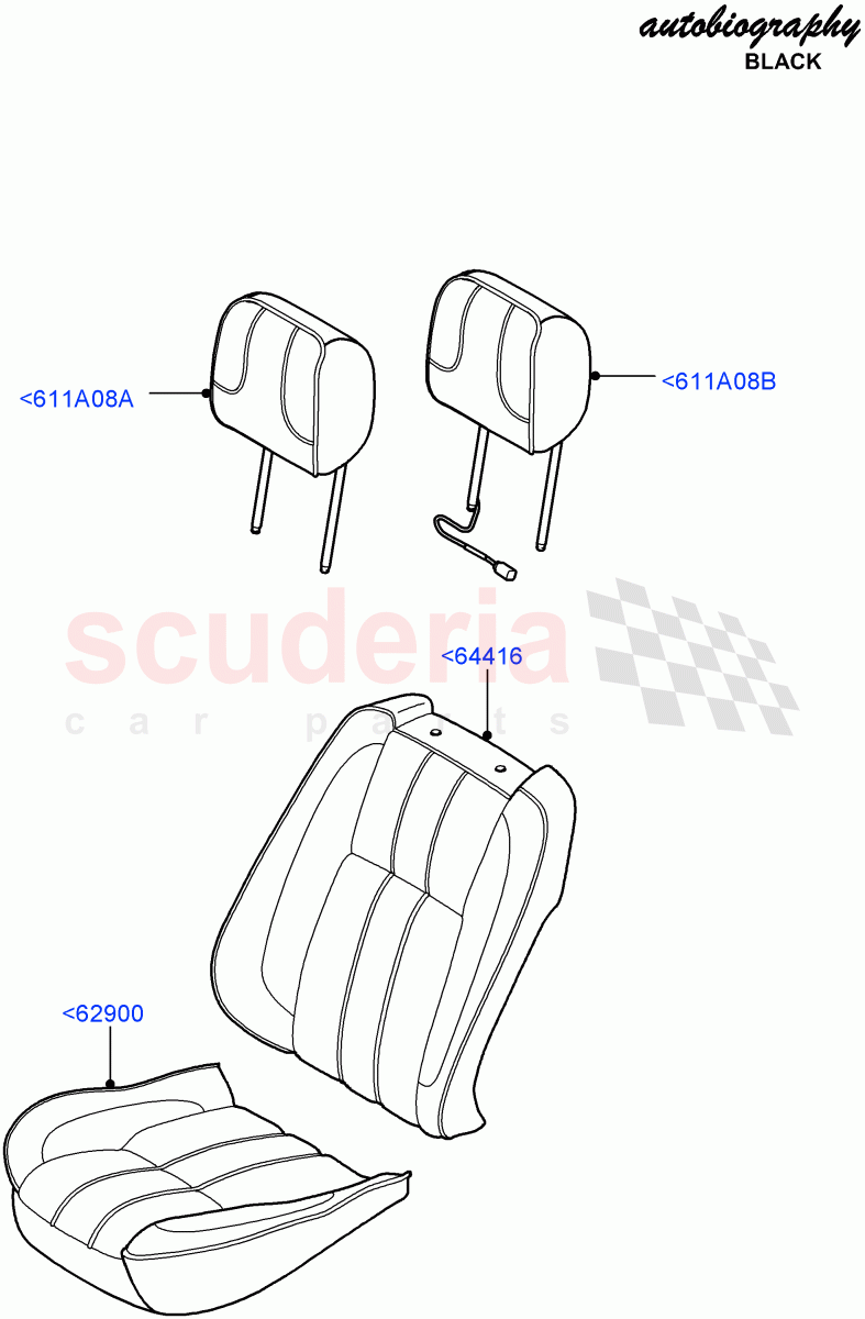 Front Seat Covers(Autobiography Black LE)((V)FROMAA313069) of Land Rover Land Rover Range Rover (2010-2012) [5.0 OHC SGDI SC V8 Petrol]