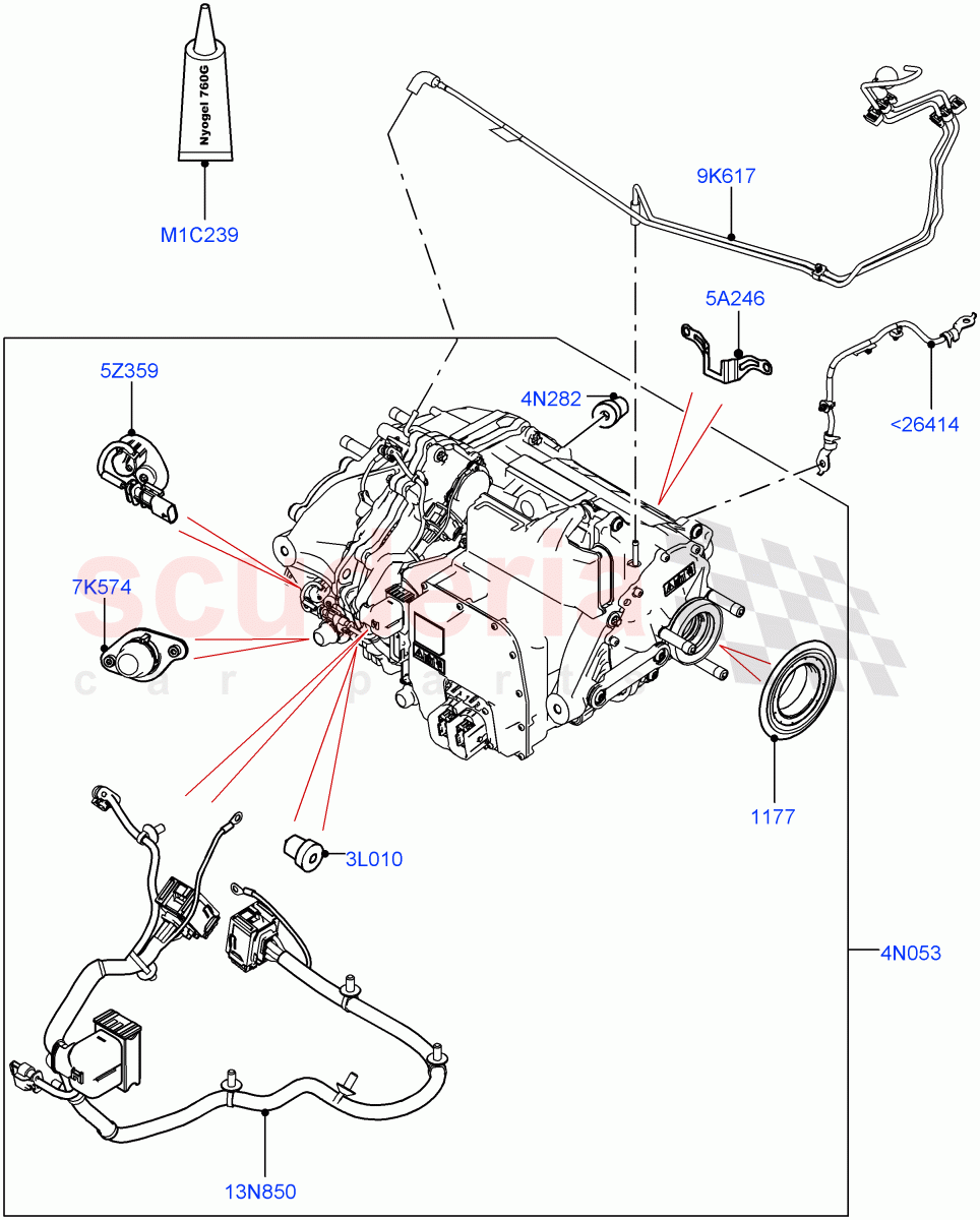 Rear Electric Drive Unit (Main Unit) (1.5L AJ20P3 Petrol High PHEV, Halewood (UK), All Wheel Drive) ((V) FROMLH000001) of Land Rover Land Rover Range Rover Evoque (2019+) [2.0 Turbo Diesel]