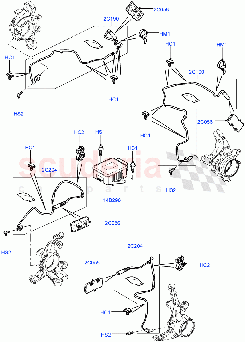 Anti-Lock Braking System(ABS/Speed Sensor)((V)FROMAA000001) of Land Rover Land Rover Range Rover (2010-2012) [4.4 DOHC Diesel V8 DITC]