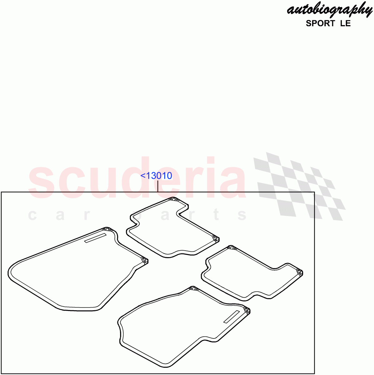 Floor Trim(Autobiography Sport LE)((V)FROMCA000001) of Land Rover Land Rover Range Rover Sport (2010-2013) [5.0 OHC SGDI NA V8 Petrol]