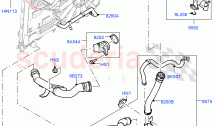 냉각 시스템 파이프 및 호스(엔진) (3.0 V6 D 로우 MT 로우, 8단 자동 변속기 ZF...