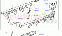 Fuel Injectors And Pipes(AJ Petrol 4.2 V8 Supercharged)