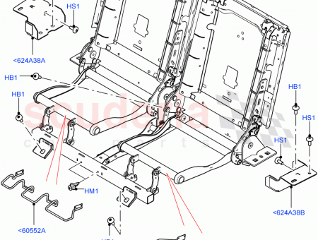 Photo of FRAME REAR SEAT BACK RETAINING…