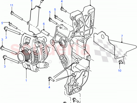 Photo of BRACKET ALTERNATOR…