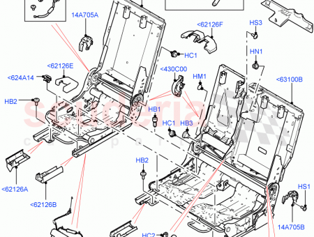 Photo of FRAME REAR SEAT BACK RETAINING…