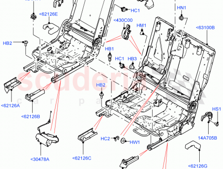 Photo of FRAME REAR SEAT BACK RETAINING…