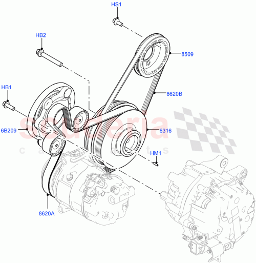 Part Diagram for Land Rover LR140513