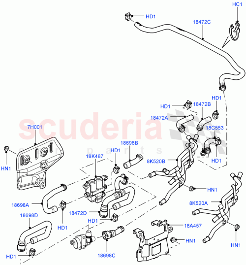 Part Diagram for Land Rover JHB501130