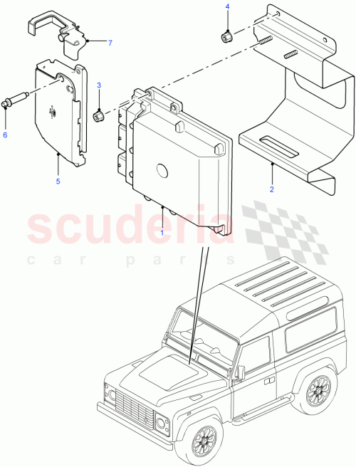 Part Diagram for Land Rover NNU500010