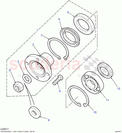 Part Diagram for Land Rover 571682
