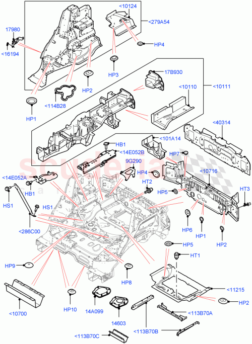 Part Diagram for Land Rover LR111041