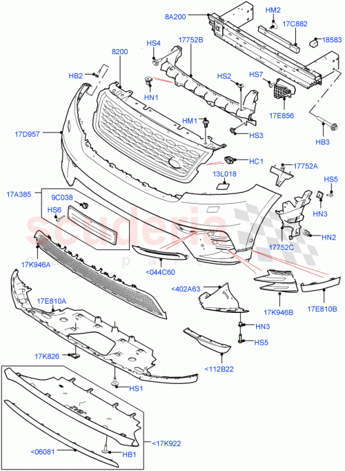 Part Diagram for Land Rover LR133256