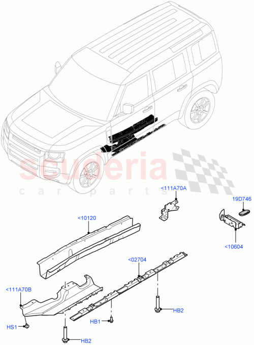 Part Diagram for Land Rover LR143324