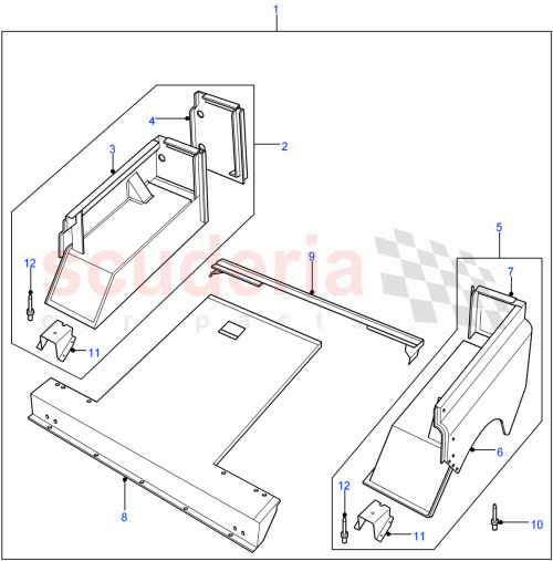 Part Diagram for Land Rover AFU710230