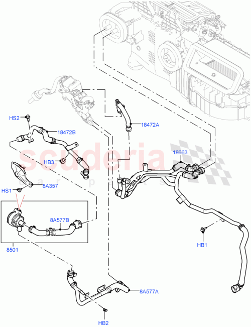Part Diagram for Land Rover LR128300