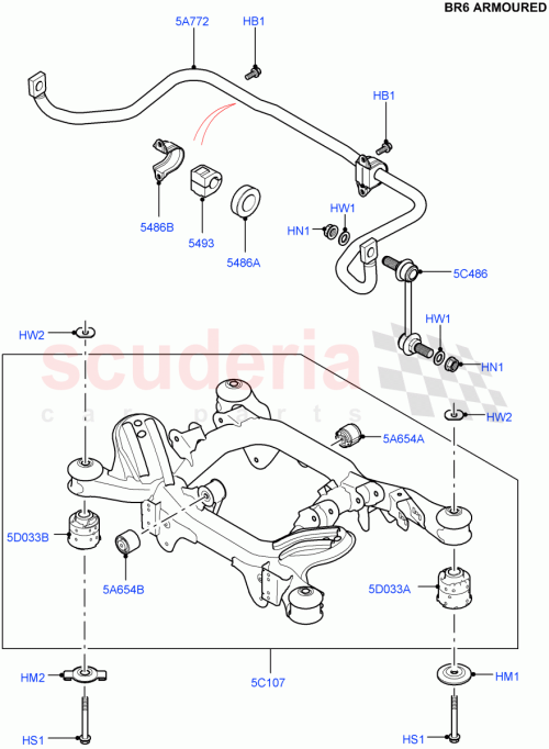 Part Diagram for Land Rover RBX500040