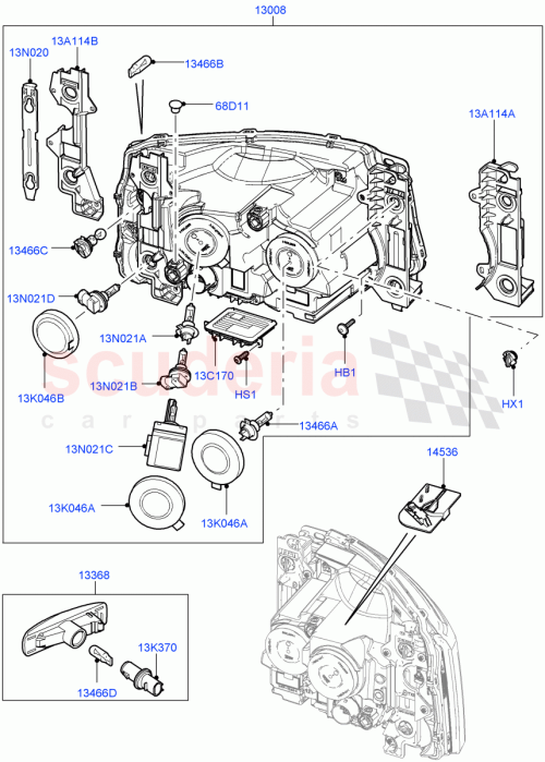 Part Diagram for Land Rover LR023538