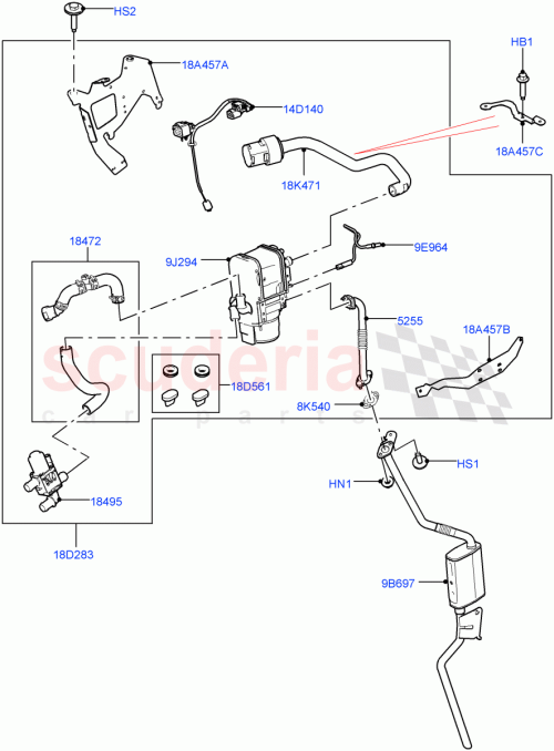 Part Diagram for Land Rover LR130882