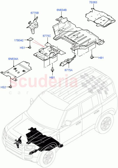 Part Diagram for Land Rover LR129022