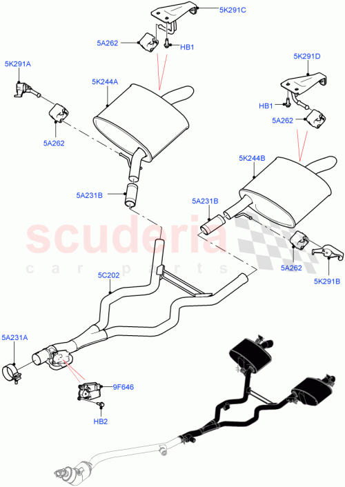 Part Diagram for Land Rover LR125205