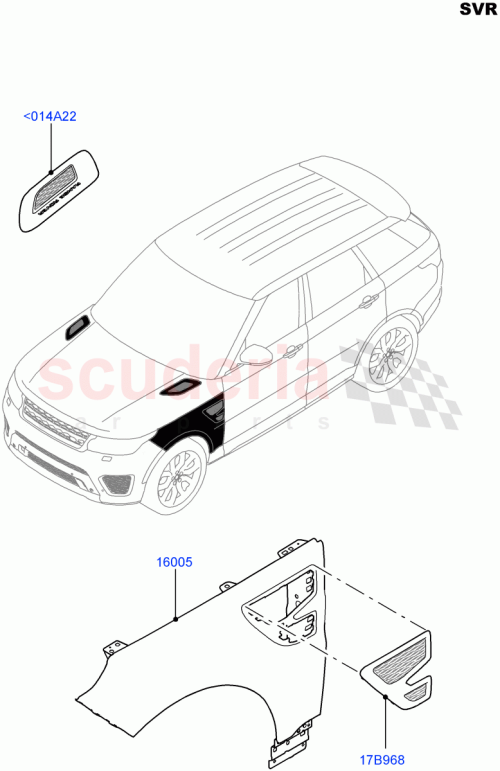 Part Diagram for Land Rover LR062325
