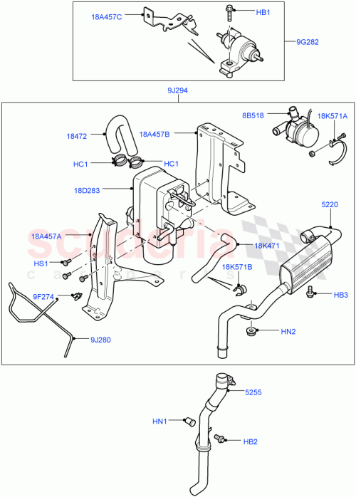 Part Diagram for Land Rover LR018306