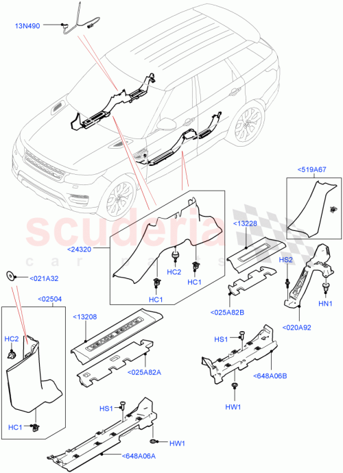 Part Diagram for Land Rover LR043752