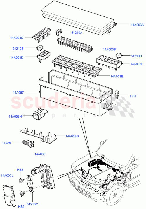 Part Diagram for Land Rover YQF100530