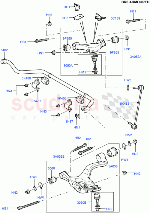 Part Diagram for Land Rover LR014619