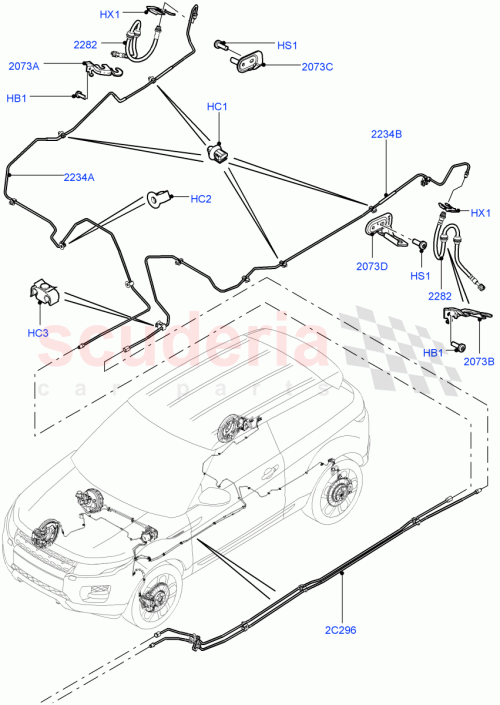 Part Diagram for Land Rover LR104177