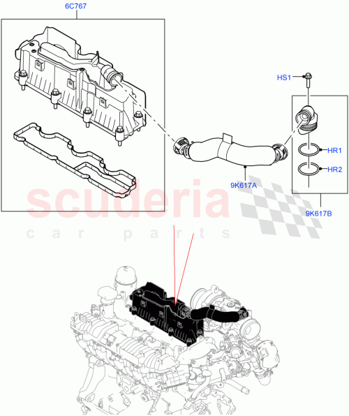 Part Diagram for Land Rover LR105408