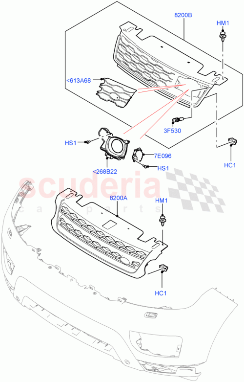 Part Diagram for Land Rover LR108119