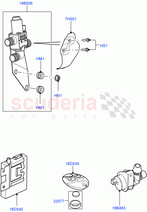 Part Diagram for Land Rover LR009736