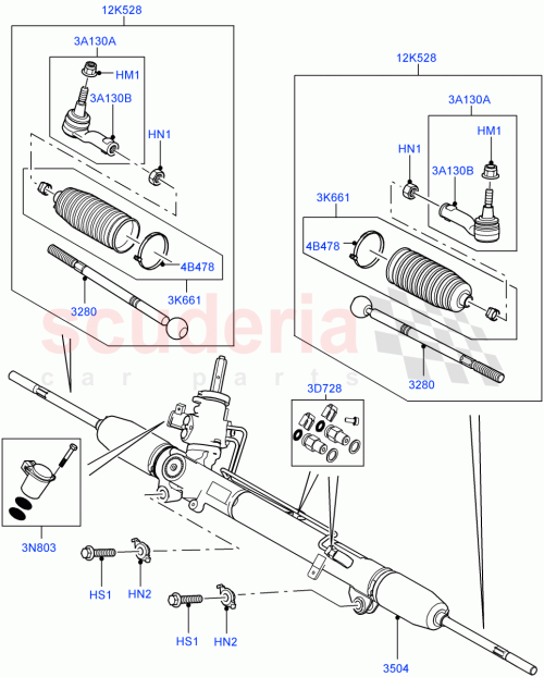Part Diagram for Land Rover QEB500414