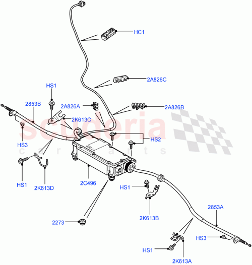 Part Diagram for Land Rover SPU500121