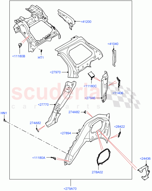 Part Diagram for Land Rover LR154676