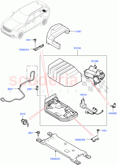 Part Diagram for Land Rover LR158029