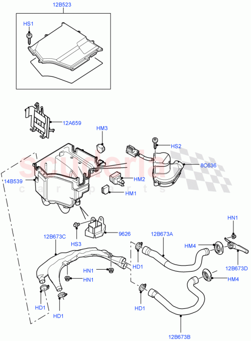 Part Diagram for Land Rover YPX500081