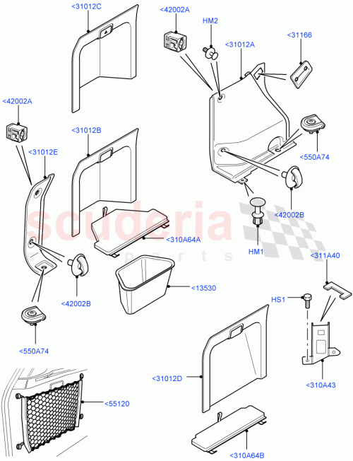 Part Diagram for Land Rover LR015255