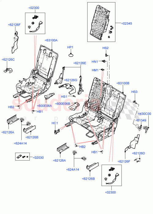 Part Diagram for Land Rover LR081048