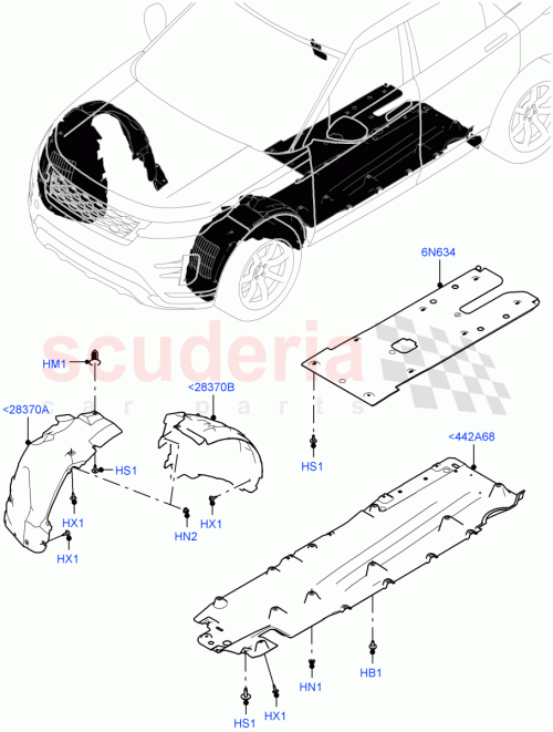 Part Diagram for Land Rover LR136570