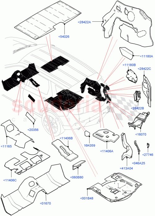 Part Diagram for Land Rover LR096612