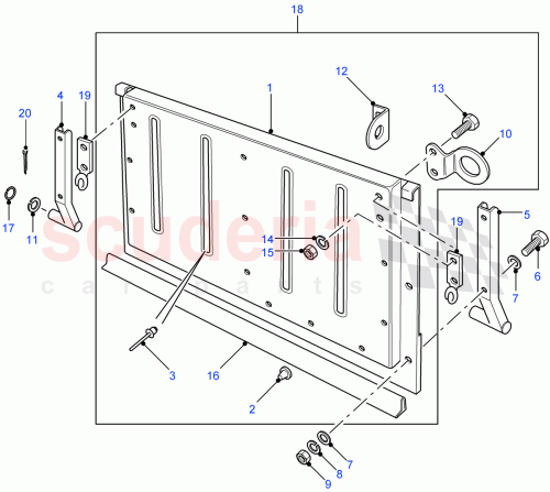 Part Diagram for Land Rover MUC8738