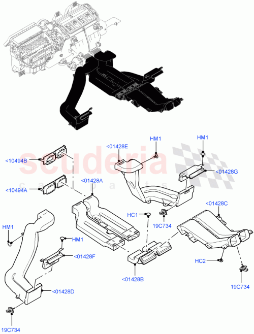 Part Diagram for Land Rover LR129885