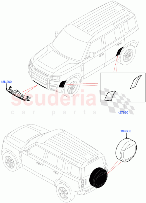 Part Diagram for Land Rover VPLEP0384