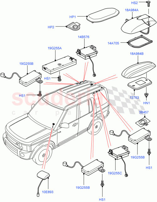 Part Diagram for Land Rover XUK500021