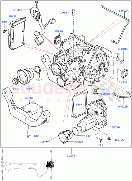 Part Diagram for Land Rover LR051409